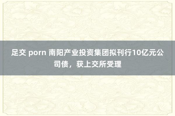 足交 porn 南阳产业投资集团拟刊行10亿元公司债，获上交所受理