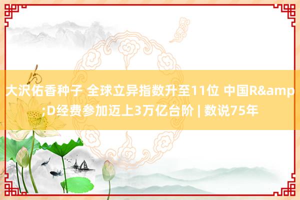 大沢佑香种子 全球立异指数升至11位 中国R&D经费参加迈上3万亿台阶 | 数说75年