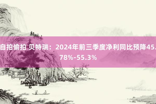 自拍偷拍 贝特瑞：2024年前三季度净利同比预降45.78%-55.3%