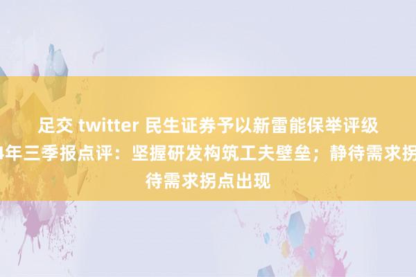 足交 twitter 民生证券予以新雷能保举评级，2024年三季报点评：坚握研发构筑工夫壁垒；静待需求拐点出现