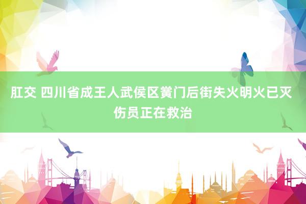 肛交 四川省成王人武侯区黉门后街失火明火已灭 伤员正在救治